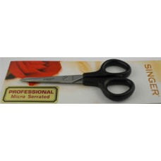 5" Singer Scissors, Comfort Handle, Serrated Blade, Ambidextrous